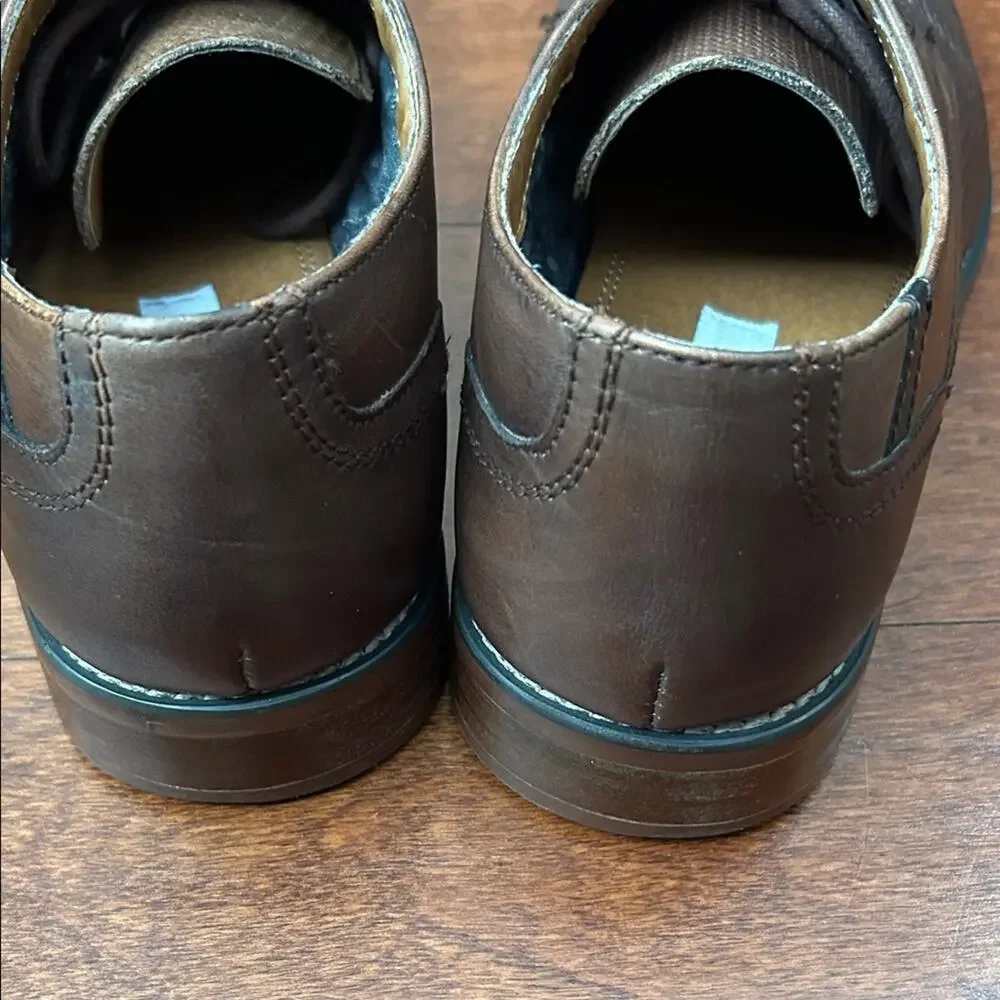 Steve Madden P. Dorian Dark Brown Men's Oxfords, Size 8.5